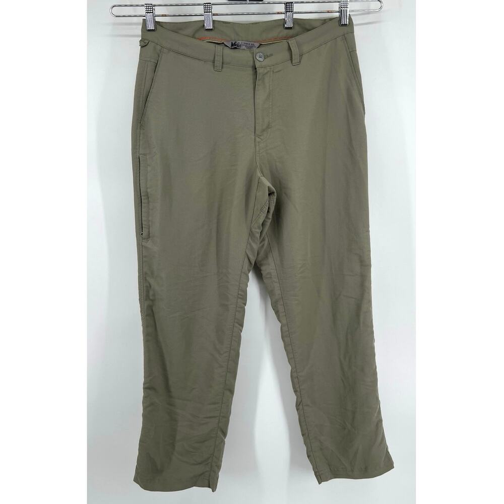 REI Co-Op Men's Nylon Hiking Pants Size 34x30 Green Gorpcore Trail Utility Wear